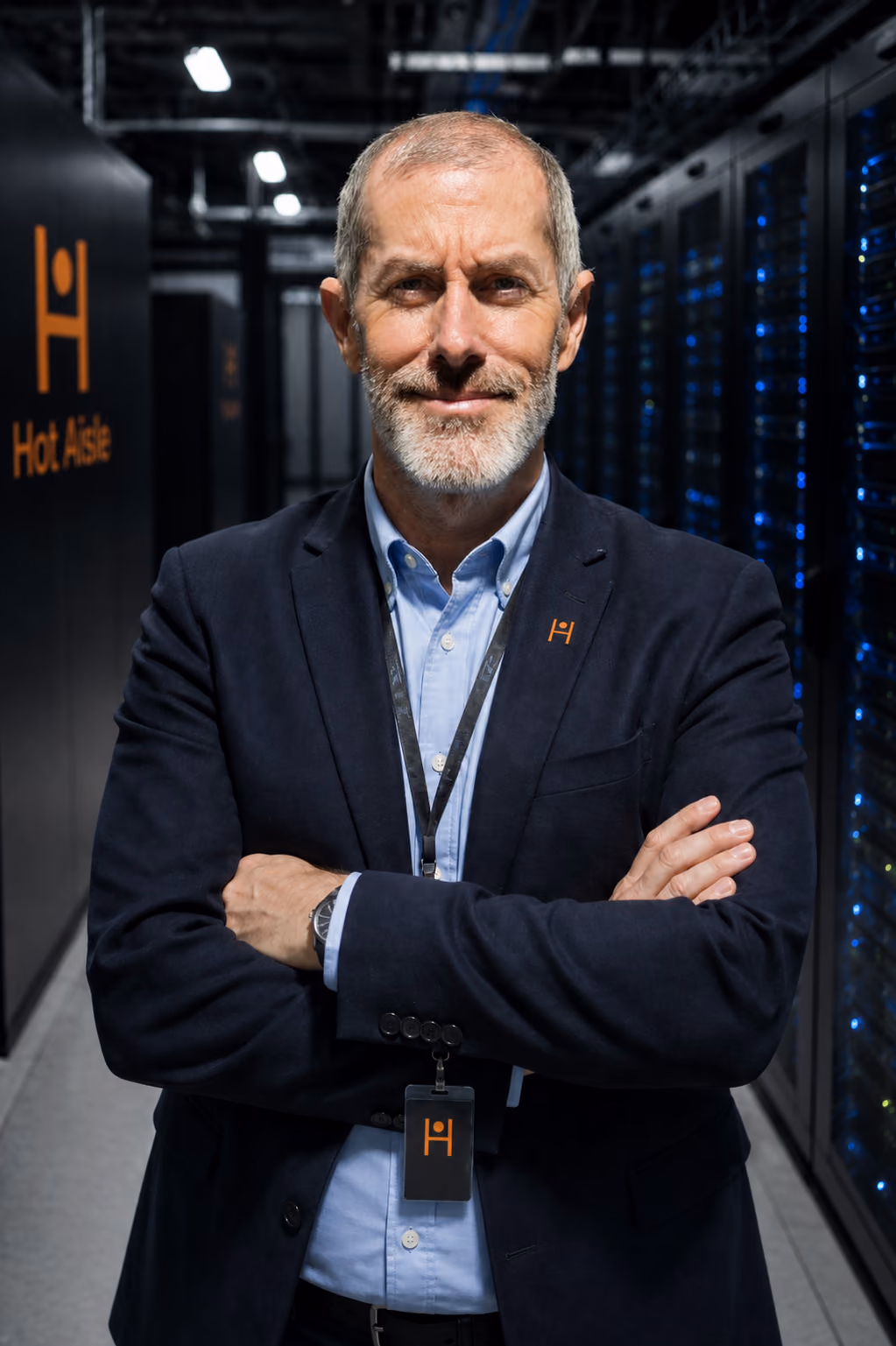 Jon Stevens in a Hot Aisle data center
